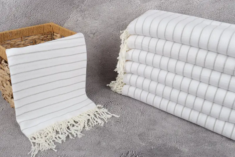 70x40 Cotton Striped Towel, Bridal Shower Favors, Scarf Towel, Wedding Favors, Handwoven Turkish bath towel, Turkish beach towel, Halloween Gifts - 3