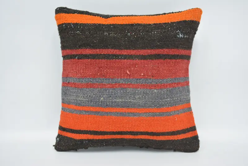 Gift Pillow, Customized Pillow Cover, 12x12 Red Pillow Sham, Cushion, Boho Pillow, Throw Kilim Pillow, Customized Cushion, Pet Cushion Case - 1