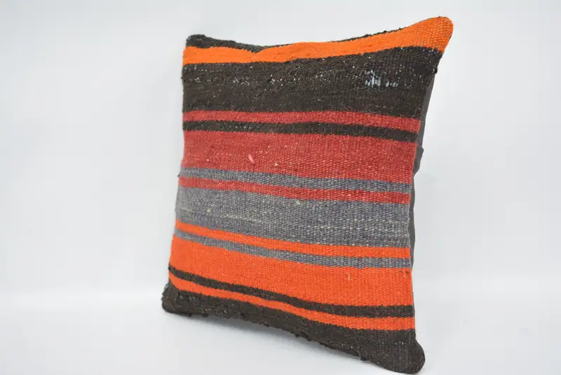 Gift Pillow, Customized Pillow Cover, 12x12 Red Pillow Sham, Cushion, Boho Pillow, Throw Kilim Pillow, Customized Cushion, Pet Cushion Case - 4