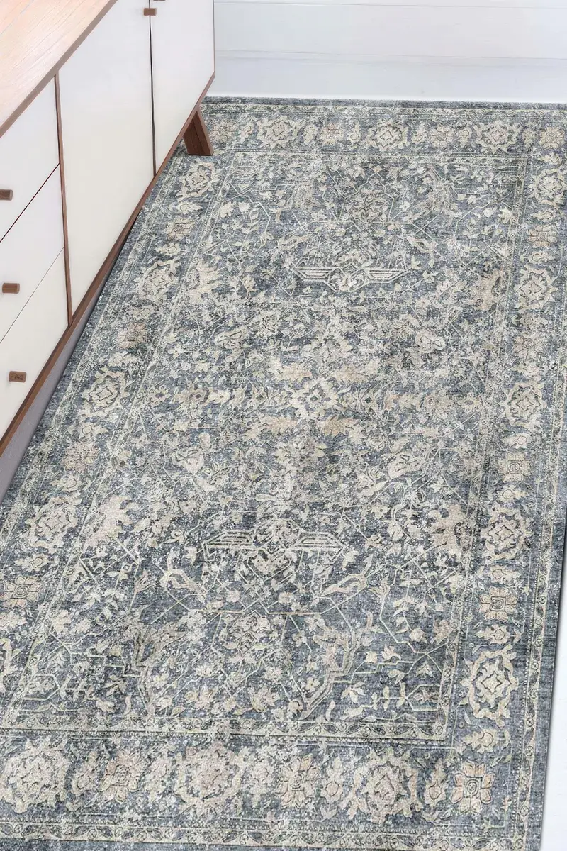 Eleganter bedruckter Teppich: Modernes Design, weicher Stoff, einzigartige Muster