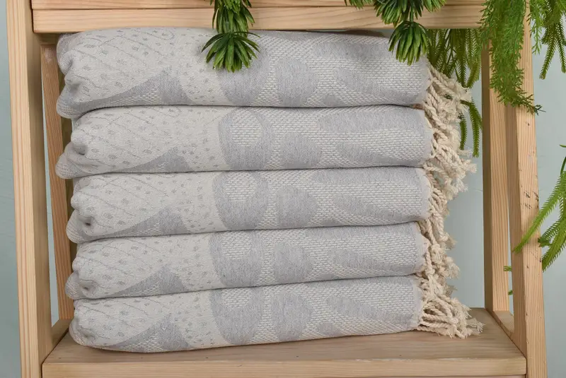Personalized Gift, Personalized Kitchen Towel, Wedding Anniversary Gift, Kitchen Towel, Embroidery Towels, 40x18 Cotton Whale Design Towel - 2