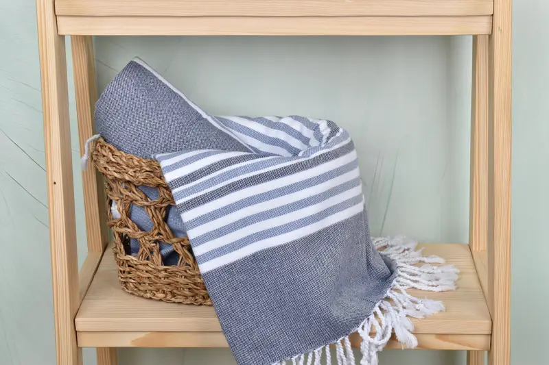 Bridal Gifts, 68x40 Cotton Striped Towel, Decorative Towel, Hammam towel, Home Decor Gifts, Fringed Turkish towel for poolside, Custom Towel - 4