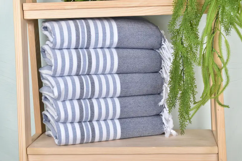 Bridal Gifts, 68x40 Cotton Striped Towel, Decorative Towel, Hammam towel, Home Decor Gifts, Fringed Turkish towel for poolside, Custom Towel - 1