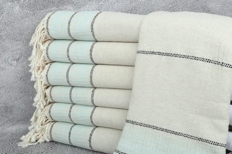 Quick-dry towel, 70x40 Linen Striped Towel, Valentines Day Gift For Her, Summer Towel, Wedding Gifts Towel, Monogram Turkish Towel, Baby Boy Gift - 1
