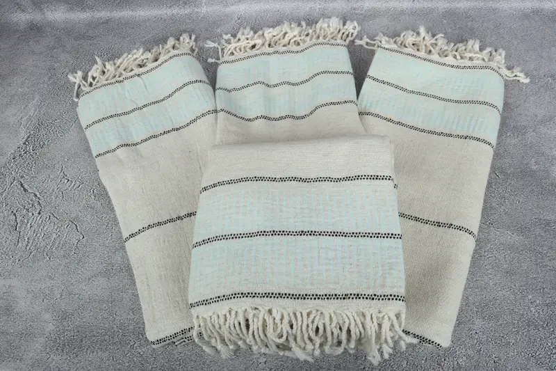 Quick-dry towel, 70x40 Linen Striped Towel, Valentines Day Gift For Her, Summer Towel, Wedding Gifts Towel, Monogram Turkish Towel, Baby Boy Gift - 4
