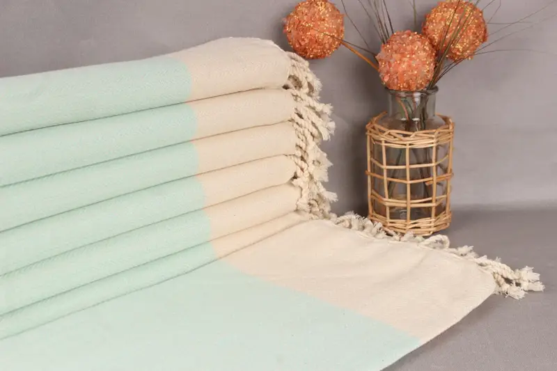Mint Cotton Towel Organic 36x67 Inches, Bath Towel, Beige