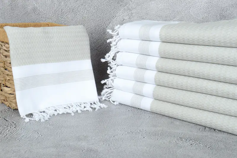 Handwoven Turkish bath towel, Birthday Gift, Embroidered Towel, 70x40 Cotton Striped Towel, Gift For Her, Lightweight towel, Hammam Towel USA - 3