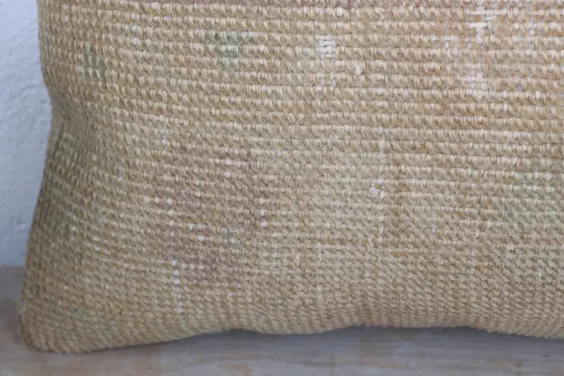 12x20 Beige Cushion, Vintage Throw Pillow Cover, Pillow Sham, Boho Pillow Sham Cover, Gift Pillow, Cozy Throw Cushion Cover, Kilim Pillow Cover - 3