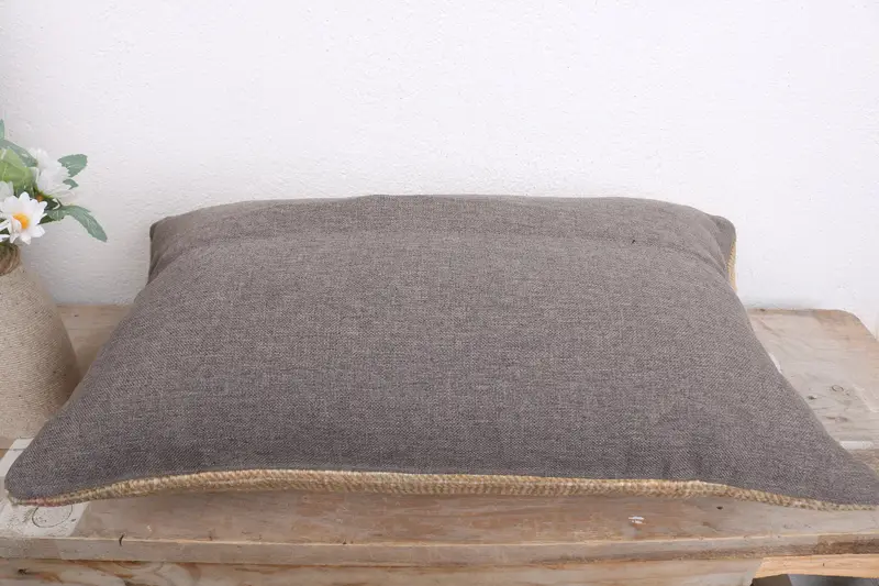12x20 Beige Cushion, Vintage Throw Pillow Cover, Pillow Sham, Boho Pillow Sham Cover, Gift Pillow, Cozy Throw Cushion Cover, Kilim Pillow Cover - 7