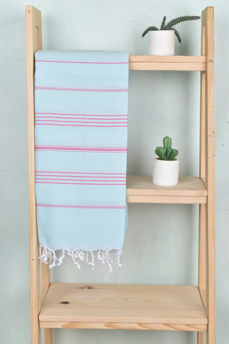 Custom monogram Turkish beach towel USA, Personalized Towel, Embroidered Towel, Monogram Beach Towel, Bachelorette Favor, 70x40 Cotton Striped Towel - 8