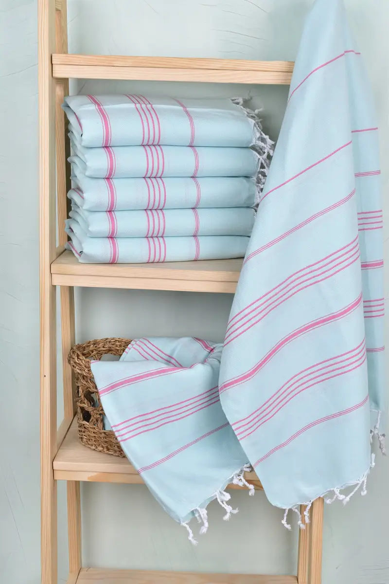 Custom monogram Turkish beach towel USA, Personalized Towel, Embroidered Towel, Monogram Beach Towel, Bachelorette Favor, 70x40 Cotton Striped Towel - 3