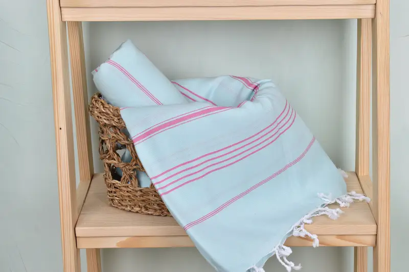 Custom monogram Turkish beach towel USA, Personalized Towel, Embroidered Towel, Monogram Beach Towel, Bachelorette Favor, 70x40 Cotton Striped Towel - 4