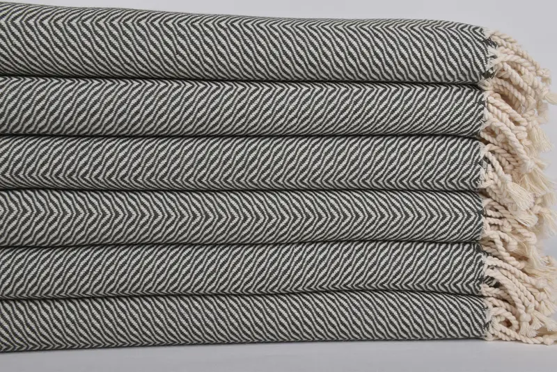 Soft towel, Guest Towel, 70x40 Cotton Chevron Towel, Best Friend Gift Ideas, Thin towel, Bachelor Gifts, Quick-drying peshtemal towel for poolside - 2