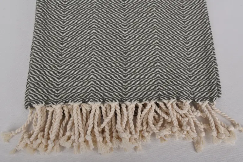 Soft towel, Guest Towel, 70x40 Cotton Chevron Towel, Best Friend Gift Ideas, Thin towel, Bachelor Gifts, Quick-drying peshtemal towel for poolside - 3