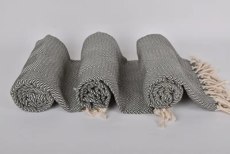 Soft towel, Guest Towel, 70x40 Cotton Chevron Towel, Best Friend Gift Ideas, Thin towel, Bachelor Gifts, Quick-drying peshtemal towel for poolside - 8