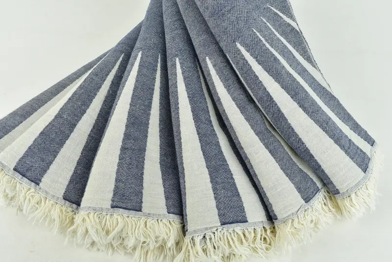 70x36 Cotton Sun Design Towel, Soft organic Turkish peshtemal for luxury spa use, Family Gift, Housewarming Gift, Handmade Gift, Absorbent towel - 6