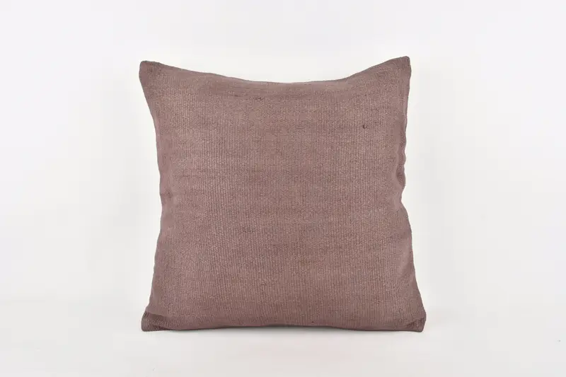 Vintage Kilim Throw Pillow, 24x24 Brown Pillow Sham, Pillow Sham, Pillow for Sofa, Boho Pillow, Ethnic Throw Pillow Cover - 1
