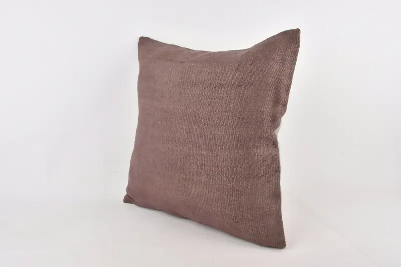 Vintage Kilim Throw Pillow, 24x24 Brown Pillow Sham, Pillow Sham, Pillow for Sofa, Boho Pillow, Ethnic Throw Pillow Cover - 3