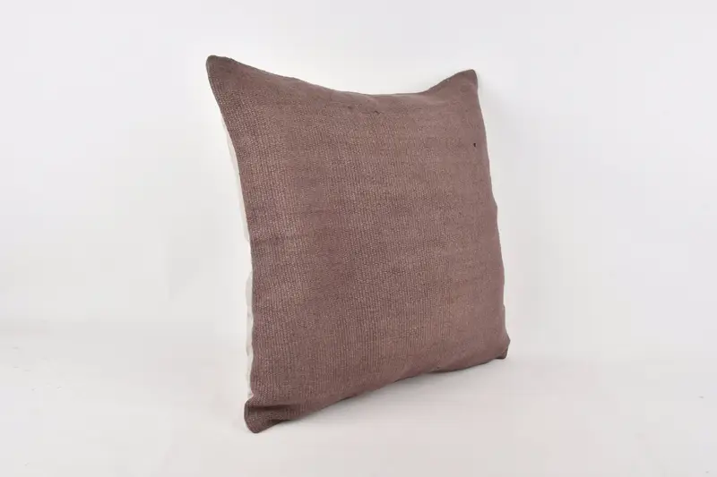 Vintage Kilim Throw Pillow, 24x24 Brown Pillow Sham, Pillow Sham, Pillow for Sofa, Boho Pillow, Ethnic Throw Pillow Cover - 2