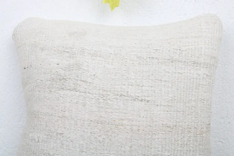 Interior Designer Pillow, Outdoor Bolster Cushion, 12x12 White Cushion Case, Cushion Cover, Kilim Pillow, Vintage Kilim Throw Pillow - 4