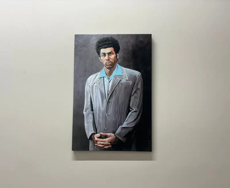 Moderne Kramer-Portrait-Leinwand: trendiges, künstlerisches, elegantes Dekor