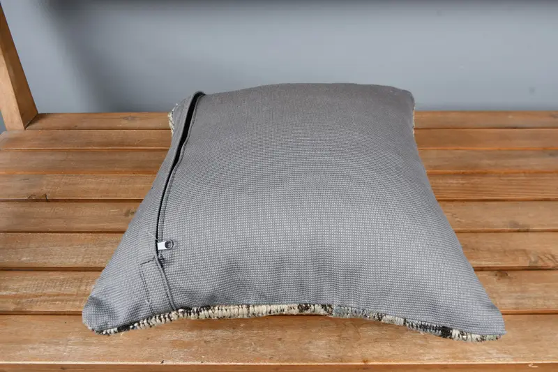 Pillow, Kilim Cushion Sham, Vintage Pillow, Handmade Pillow Case, Aztec Pillow, Seat Pillow Sham, Interior Designer Pillow, 16x16 Beige Pillow Case - 5