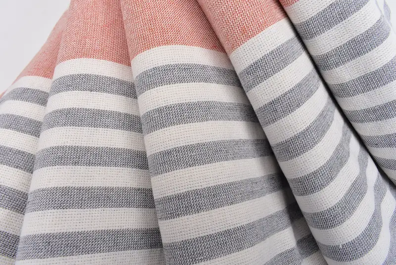 Absorbent Turkish towel, Personalized Gift, 68x36 Cotton Striped Terry Towel, Gift For Boyfriend, Turkish Bath Towel Set, Bridal Shower Gift - 5