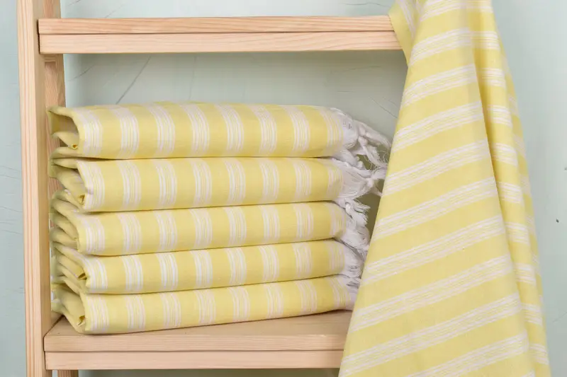 Gift Towel, Lightweight towel, Organic Beach Towel, Family Gift Basket, Monogram Turkish Towel, 70x40 Cotton Striped Towel, Absorbent towel - 2