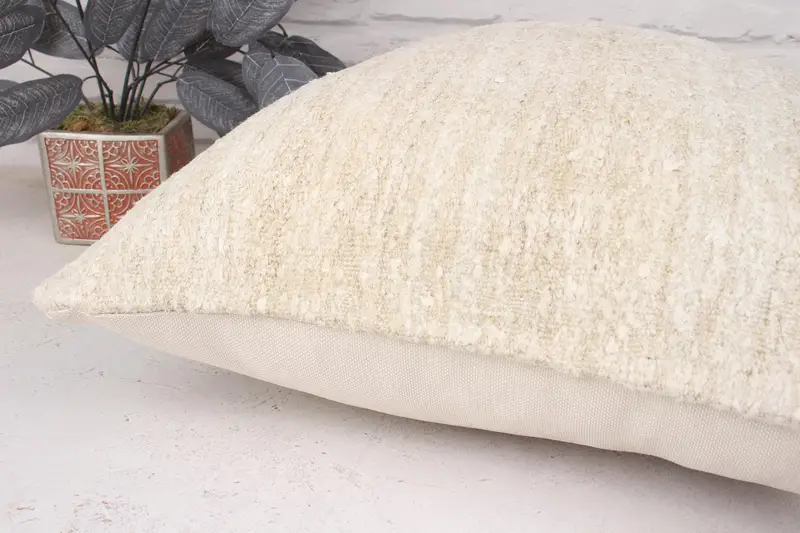 20x20 Beige Pillow Sham, Pillow, Home Decor Pillow, Turkish Pillow, Vintage Kilim Throw Pillow, Turkish Rugs Cushion Cover, Boho Throw Pillow Sham - 6