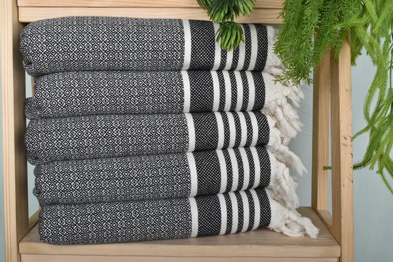 Turkish Towel Hand Towel, Home Decor Gifts, Personalized Gift, 32x16 Cotton Diamond Towel, Custom Gifts, Personalized Hand Towel, Monogram Towels - 1