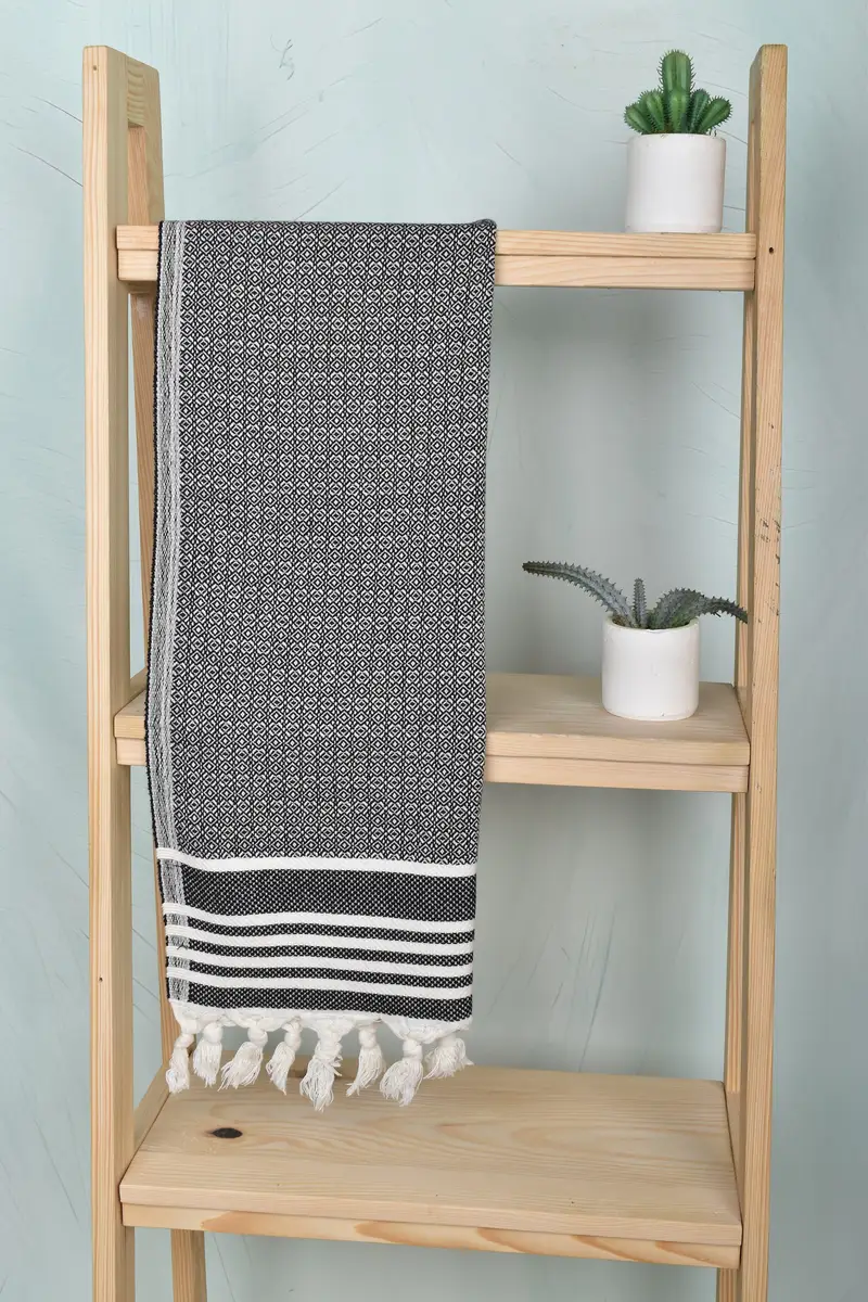 Turkish Towel Hand Towel, Home Decor Gifts, Personalized Gift, 32x16 Cotton Diamond Towel, Custom Gifts, Personalized Hand Towel, Monogram Towels - 8