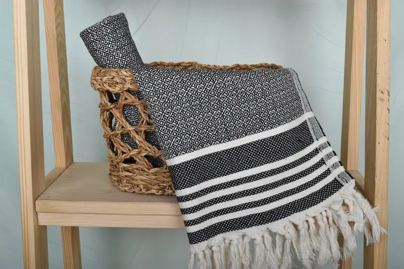Turkish Towel Hand Towel, Home Decor Gifts, Personalized Gift, 32x16 Cotton Diamond Towel, Custom Gifts, Personalized Hand Towel, Monogram Towels - 4