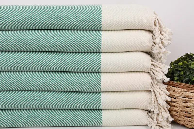 Turkish Towel USA, 70x40 Cotton Striped Towel, Gift For Coworker, Sand-free peshtemal towel for the beach, Luxury towel, Bridesmaid Gift Towel - 2