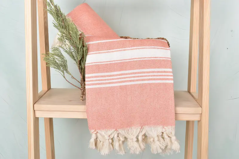 Valentines Day Gift For Him, Best Friend Gift, Gym Towel, Large Turkish Towel, Personalized Beach Towel, Pool Towels, 70x40 Cotton Herringbone Towel - 4