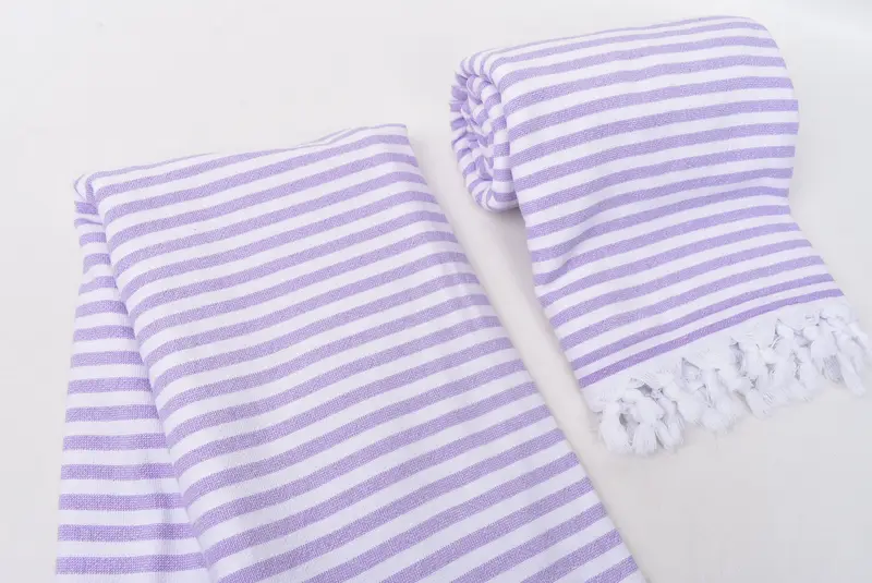 Bachelorette Party Decorations, Bridesmaid Gift, 70x36 Cotton Terry Striped Towel, Peshtemal Towel USA, Bachelorette Party Favor, Luxury towel - 7