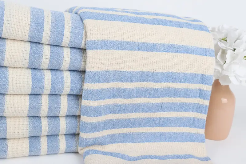 Home Decor Gifts, Family Gift, Cotton towel, Sand-resistant Turkish towel for the beach, 70x34 Cotton Striped Towel, Sand-resistant towel, Spa Towel - 2