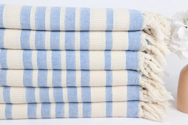 Home Decor Gifts, Family Gift, Cotton towel, Sand-resistant Turkish towel for the beach, 70x34 Cotton Striped Towel, Sand-resistant towel, Spa Towel - 3