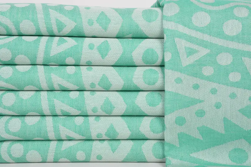 70x40 Cotton Round Pattern Towel, Bridesmaid Gift Towel, Halloween Gifts, Absorbent Turkish towel, Handmade Turkish hammam towel, Cotton towel - 2