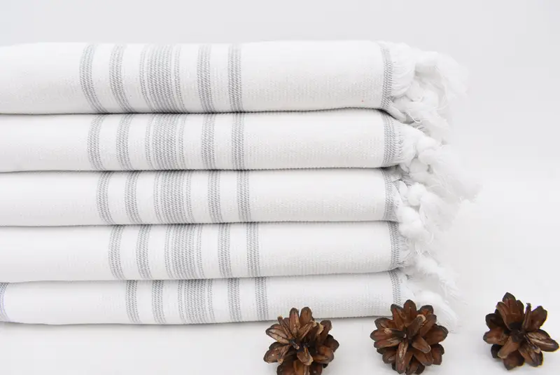 52x28 Cotton Striped Terry Towel, Beach towel, Turkish Towel Set, Bridesmaid Towel, Bachelorette Gifts, Fouta towel, Bridesmaid Gifts Personalized - 2