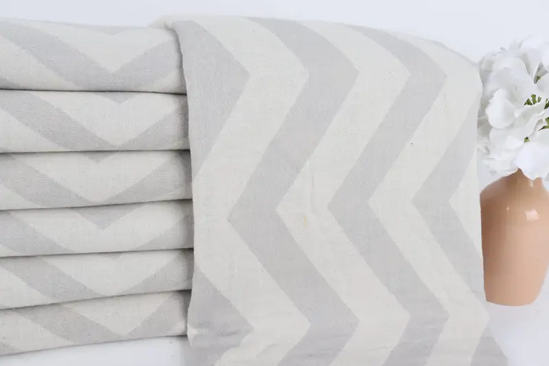 Gift For Her, Bath towel, Gift For Coworker, 70x40 Cotton Zigzag Design Towel, Soft and absorbent Turkish towel, Personalized Wedding Gift - 3