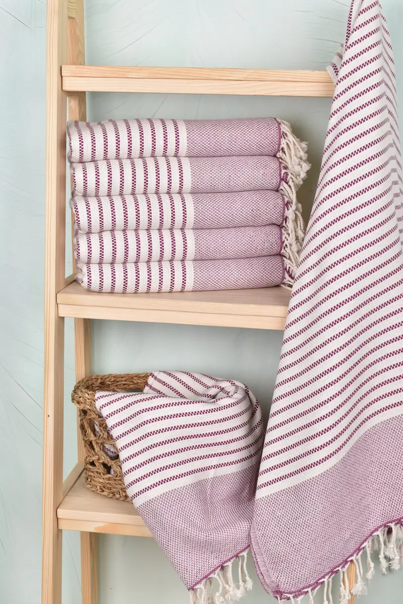 Pool Towels, Spa Gift, Turkish Towel Bulk, 76x40 Cotton Striped Towel, Turkish Beach Towel Monogram, Beach towel, Thin towel, Quick-Dry Beach Towel - 3