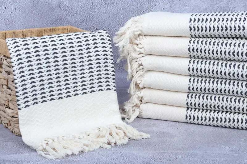 Bathroom Towel, Turkish bath towel, 76x40 Cotton Diamond Towel, Beach Towel Gift, Sand-resistant Turkish towel for the beach, Best Beach Towel - 3