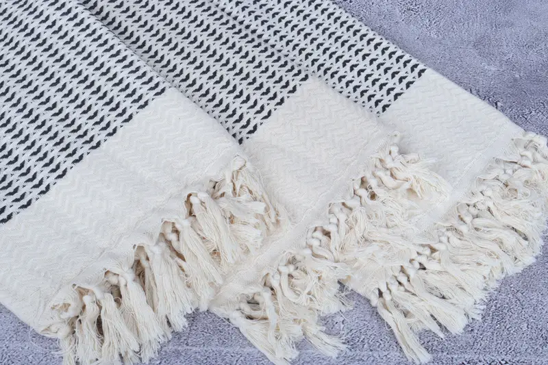 Bathroom Towel, Turkish bath towel, 76x40 Cotton Diamond Towel, Beach Towel Gift, Sand-resistant Turkish towel for the beach, Best Beach Towel - 5