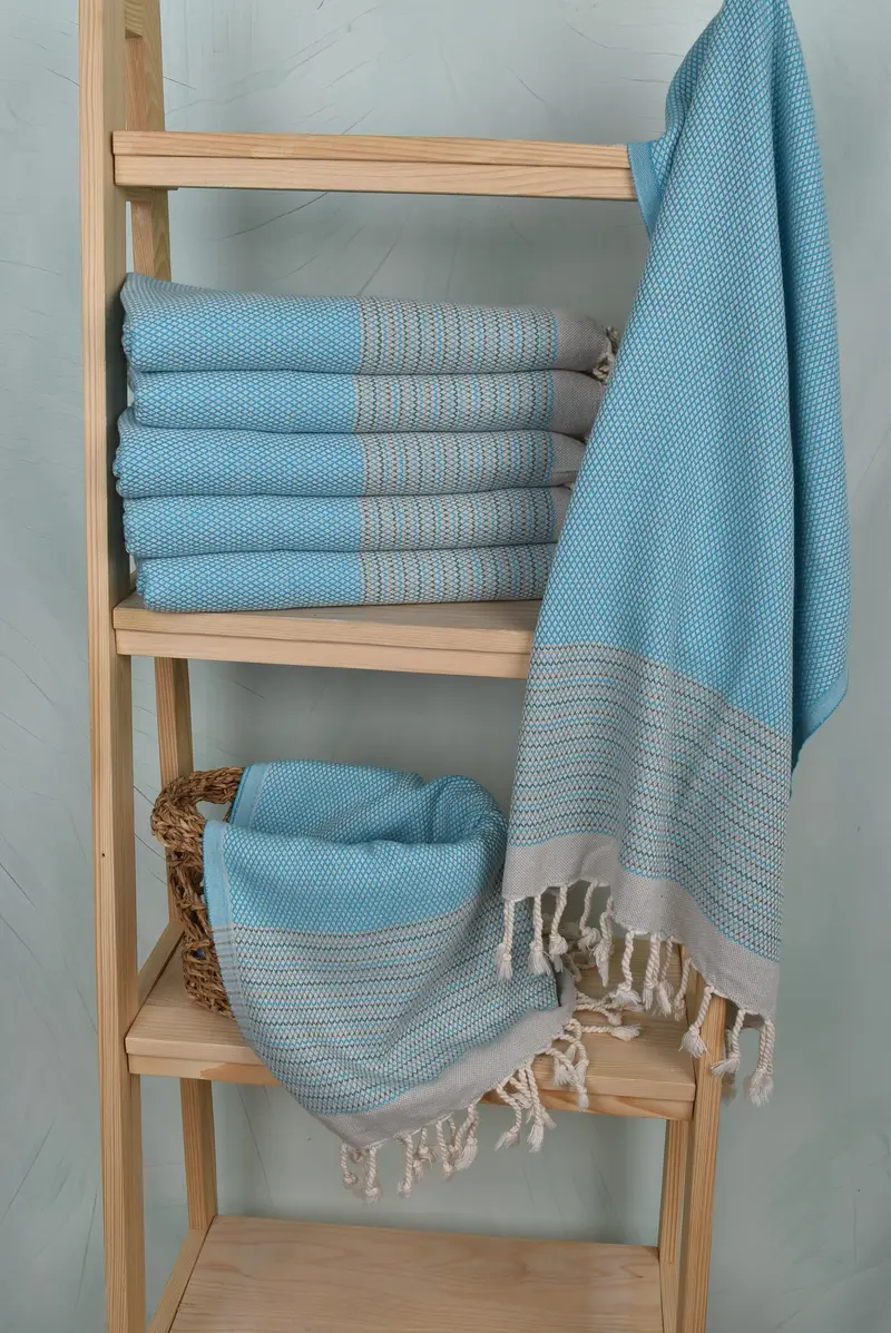 Monogram Towels, Monogram Hand Towel, Turkish Towel Hand Towel, 36x20 Cotton Striped Towel, Gift Boxes Tea Towels, Xmas Gifts, Personalized Gifts - 3