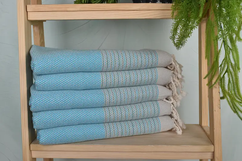 Monogram Towels, Monogram Hand Towel, Turkish Towel Hand Towel, 36x20 Cotton Striped Towel, Gift Boxes Tea Towels, Xmas Gifts, Personalized Gifts - 1