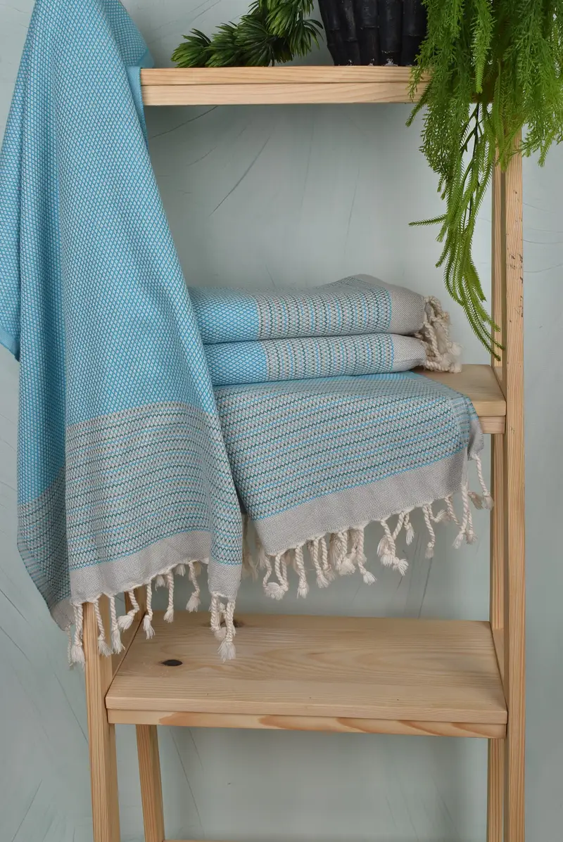Monogram Towels, Monogram Hand Towel, Turkish Towel Hand Towel, 36x20 Cotton Striped Towel, Gift Boxes Tea Towels, Xmas Gifts, Personalized Gifts - 6