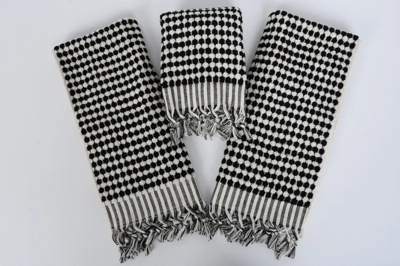 Wedding Gifts Towel, Housewarming Gift, Turkish Towel Hand Towel, Personalized Gifts, Monogrammed Hand Towel, Spa Towel, 40x20 Cotton Pom Pom Towel - 6
