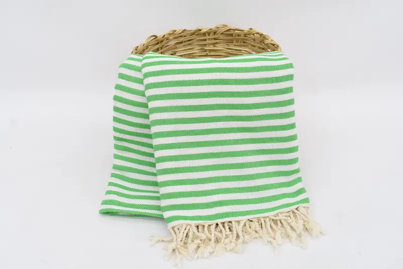 Custom Blanket, Gift For Best Friend, 104x76 Cotton Striped Towel, Turkish Blanket Throw, Turkish Throw Blanket, Decorative Blanket, Wedding Favors - 6