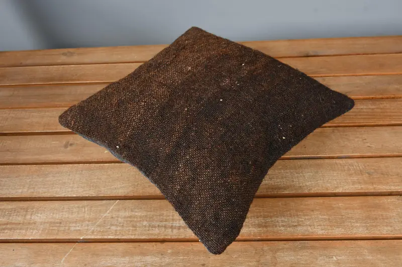 Outdoor Throw Pillow Cover, Home Decor Pillow, 12x12 Brown Pillow Sham, Cushion Cover, Antique Pillows, Pattern Throw Pillow, Pillow for Sofa - 2