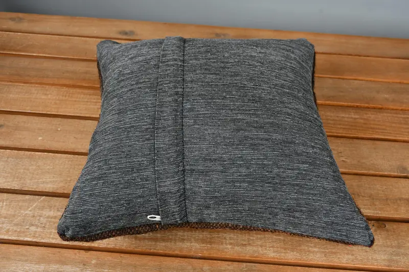 Outdoor Throw Pillow Cover, Home Decor Pillow, 12x12 Brown Pillow Sham, Cushion Cover, Antique Pillows, Pattern Throw Pillow, Pillow for Sofa - 5